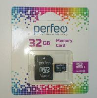 Карта памяти Perfeo microSD 32GB  (Class 10)