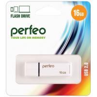 Флешка Perfeo C01G2 16 GB белая 