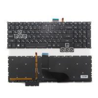 Клавиатура для ноутбука Acer Predator 17X GX-791 черная без рамки, с подсветкой