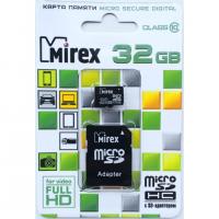 Карта памяти micro SD   32Gb MIREX                класс 10
